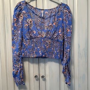 BRAND NEW Free People Silky Floral Crop